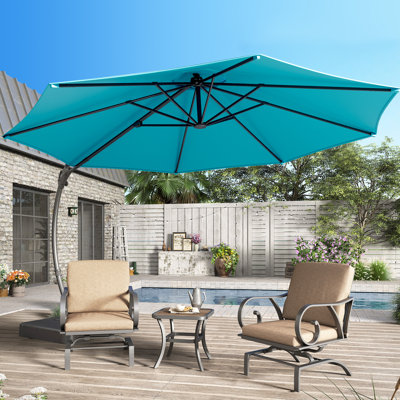 Parasol en porte-à-faux Ebonique avec base incluse