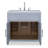 Shagreen 36'' Single Bathroom Vanity with Marble Top