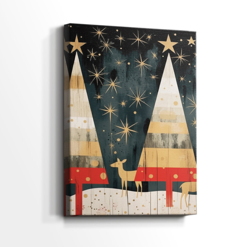 Yule of Honeyed Blessing-Premium Gallery Wrapped Canvas, 12" H x 8" W