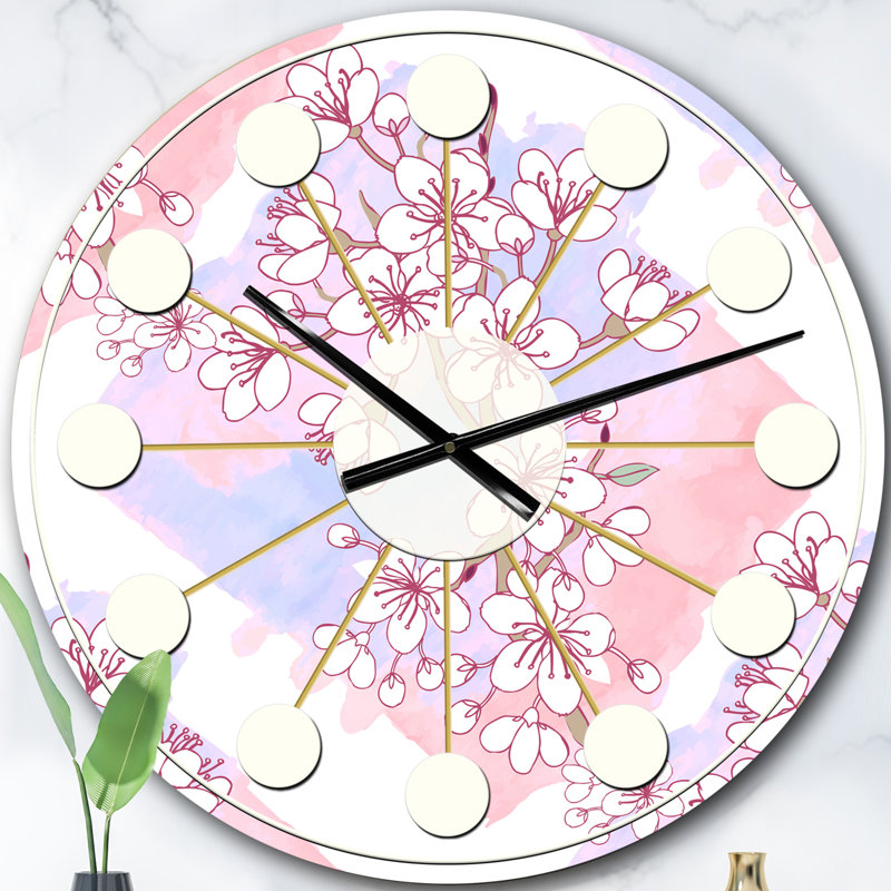 Horloge murale rétro Mid-Century, Surdimensionné