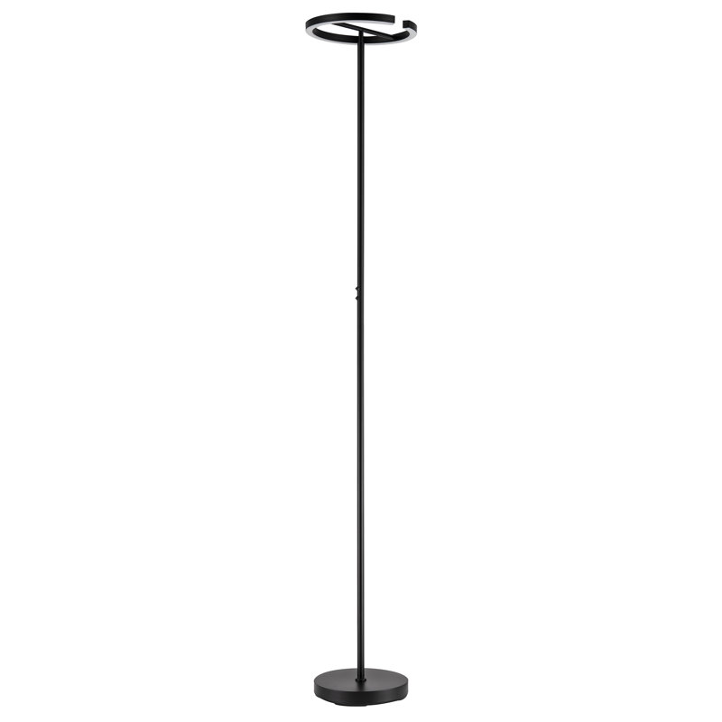 180cm Matte Black LED Traditional Floor Lamp