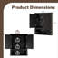 Armoire murale noire 2 portes avec 1 tablette
