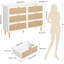 119.4 cm W Chest of 6 Drawers
