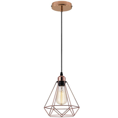 Sugarcreek 1 - Light Rose Gold Geometric Pendant