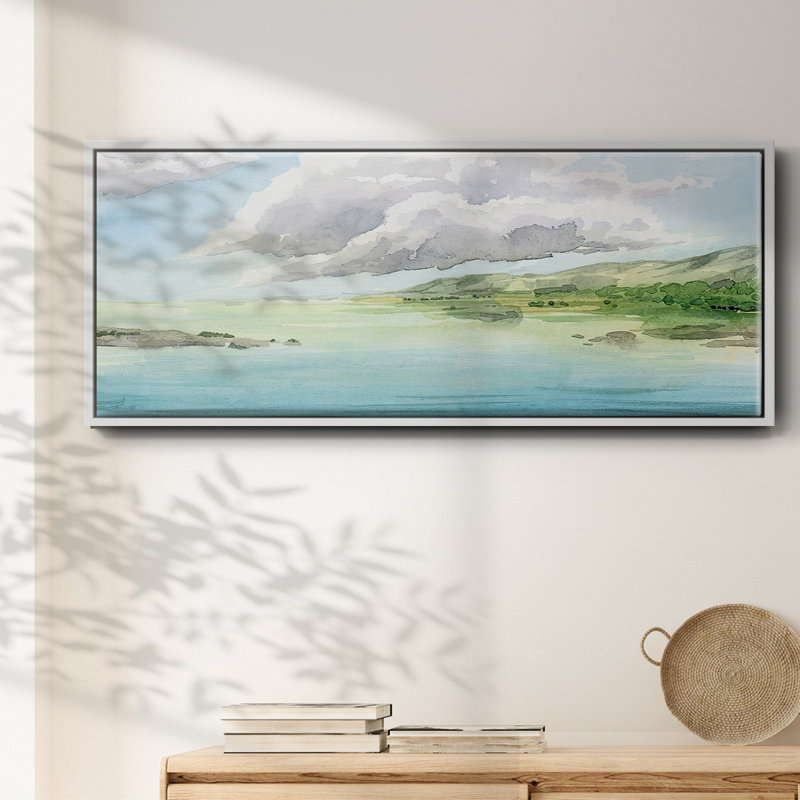 Transparent Lagoon I - toile encadrée, H 12 po x l 30 po