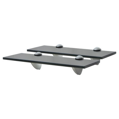 2 Piece Glass Floating Shelf