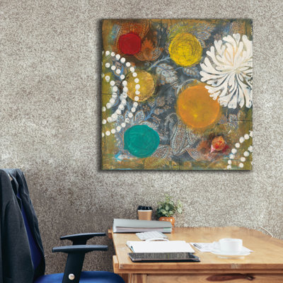  «Bridge Abstract 2» par Cheryl Warrick, art mural sur toile, 37 po x 37 po