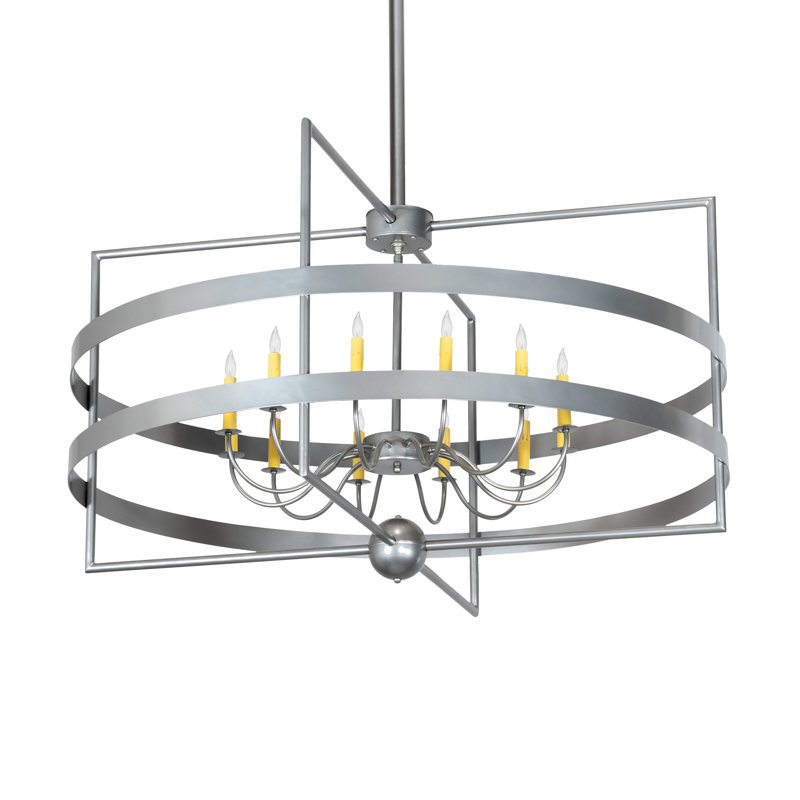 Lustre géométrique style bougie 12 lumières Xaden