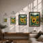 Sunflowers And Mountains Botanical - Print-79466508-79466513