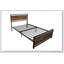 Structure de lit en métal robuste, style moderne et confortable pour toute chambre à coucher, noir