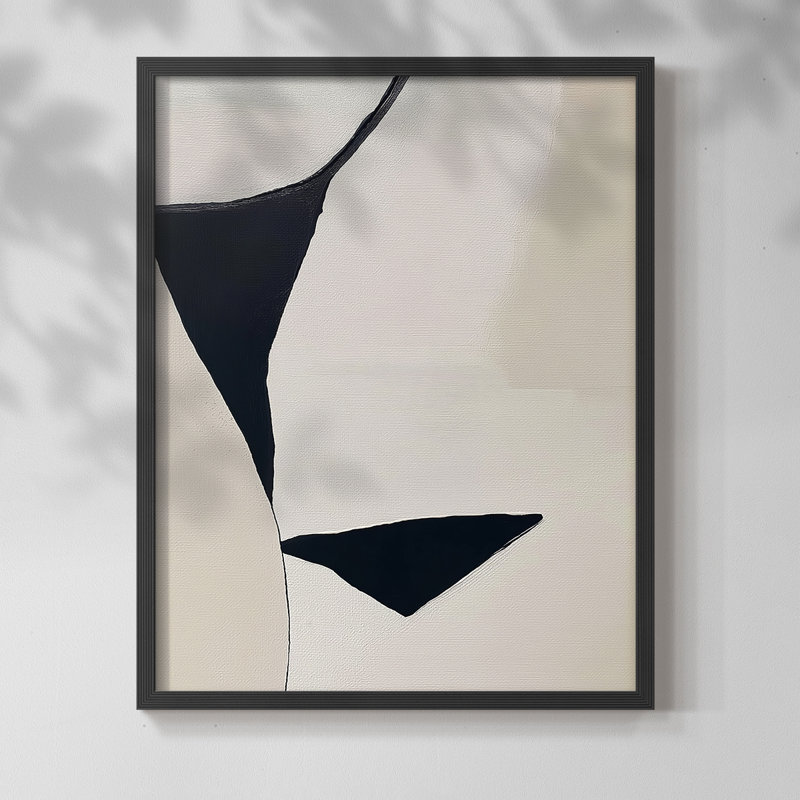 "ABSTRACT Series DCXLIV" par J Paul, Noir, noir, noir, noir, H 21 po x l 17 po