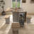 5 Pieces Folding Rectangular Dining Table Set