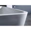 Baignoire autoportante rectangulaire à double face avec drain 59 pouces Kingston Brass