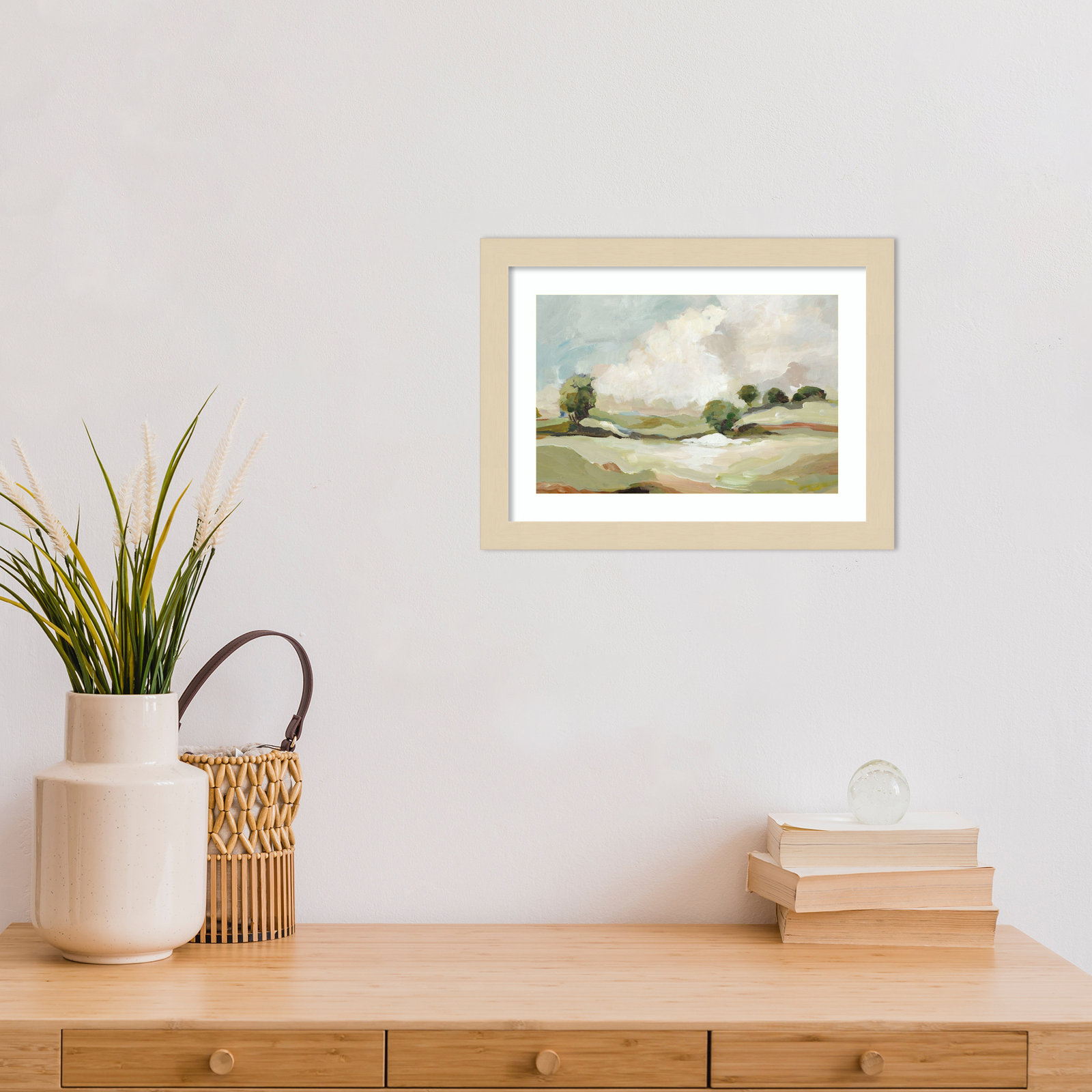 Pastoral Land Print by Allison Pearce, Brown, 10" H x 13" W