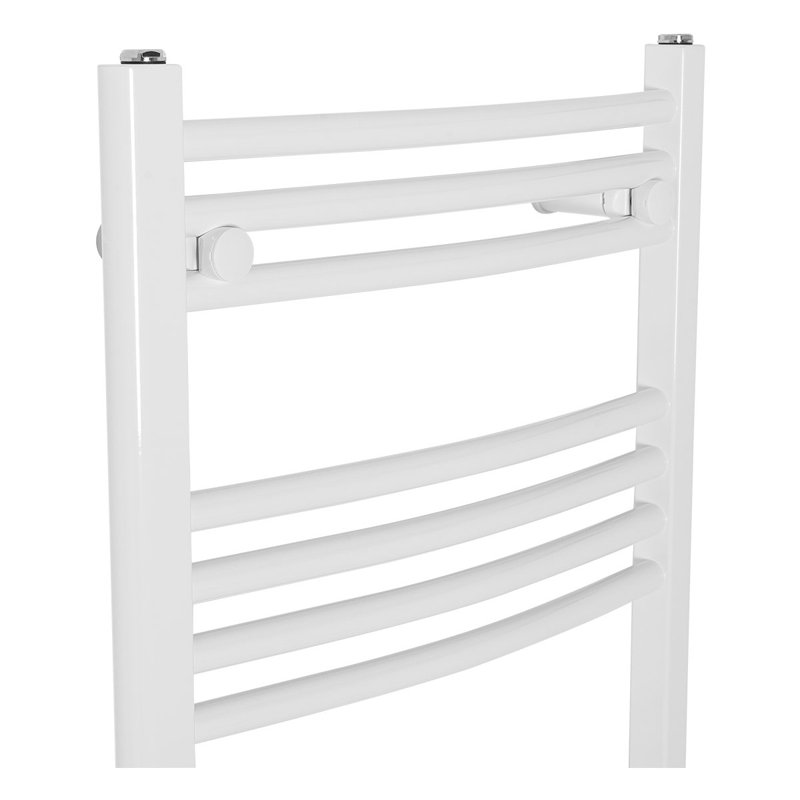 Gerber Curved Towel Rail Heated Towel Rails, White