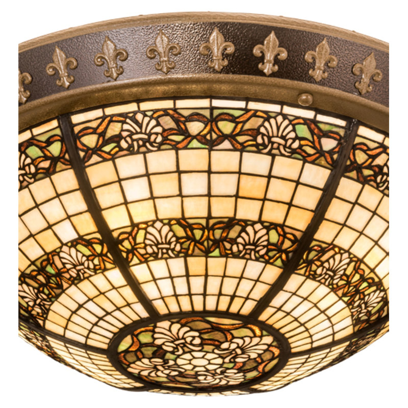 Shell and Ribbon 4 - Light Flush Mount