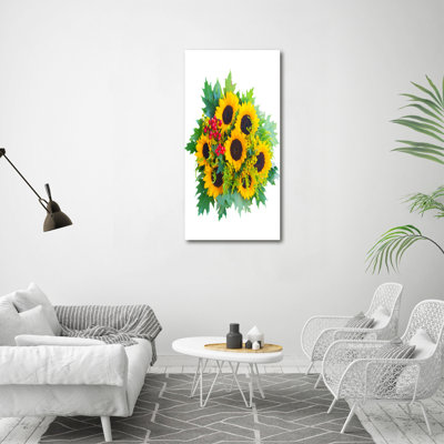Bouquet Of Sunflowers - Wrapped Canvas Print