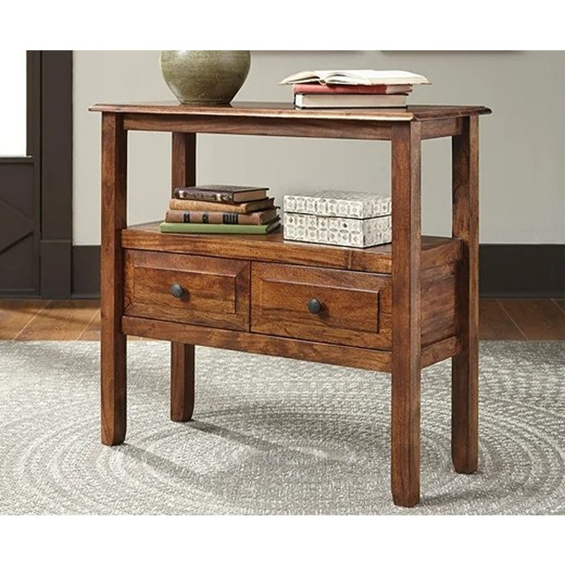 Kylan Solid Wood 2 - Drawer End Table