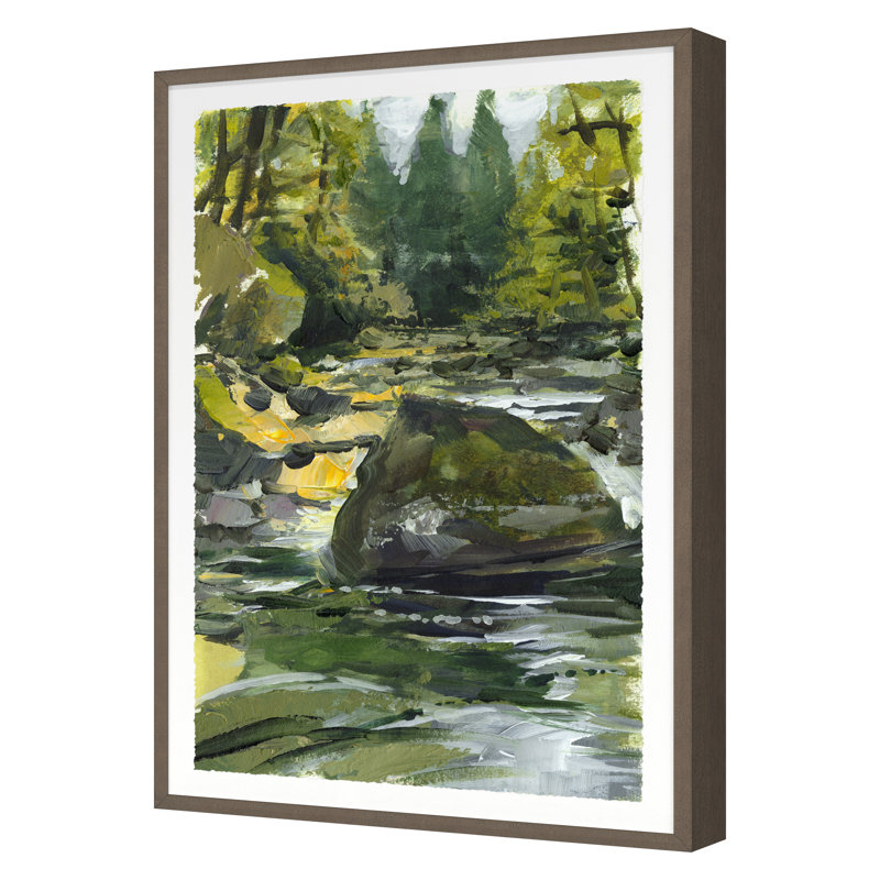Tye River 3 Print by Van Hoang, Walnut Framed, 26" H x 18" W x 1.5" D