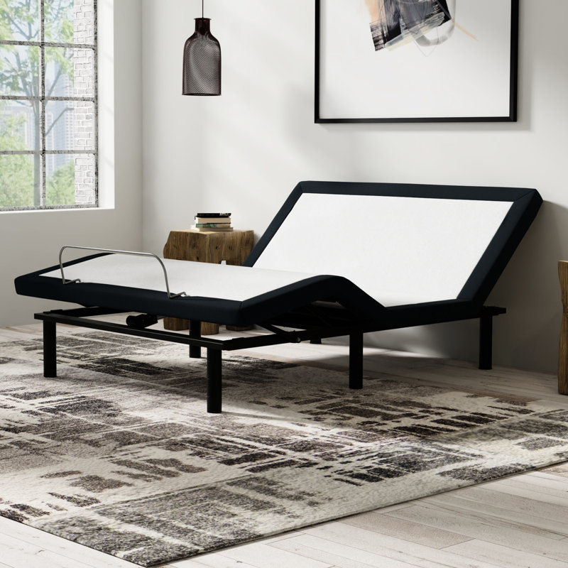Adjustable King Bed Base: Massages, Led Night , 3" - 12" Legs Massage, , Zero Gravity