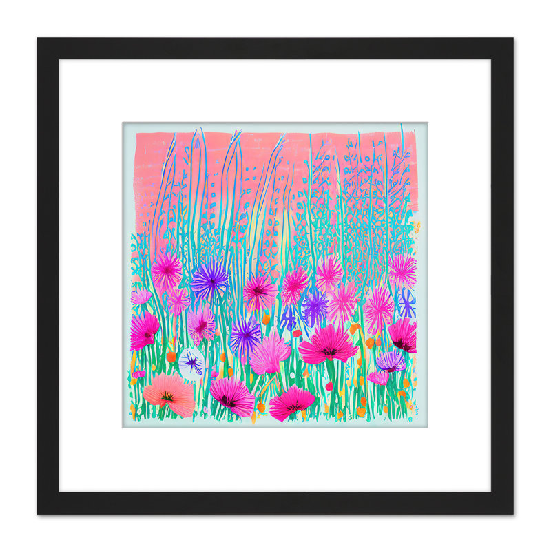 Floral Meadow Flowers - Single Picture Frame Print