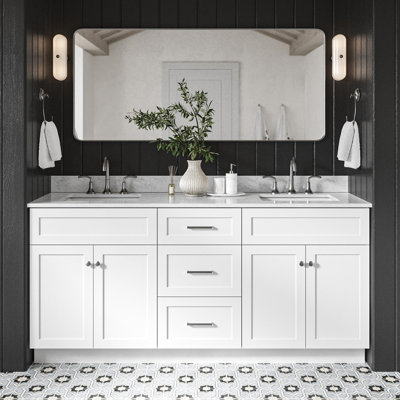 Ensemble de meuble-lavabo double 73 po Partham