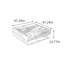 Table basse carrée sur pied avec plateau-671814204-671814149-671814148