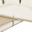Ensemble de mobilier d'extérieur pour lit de jour en rotin et osier avec canapé escamotable et 4 coussins-1465699812
