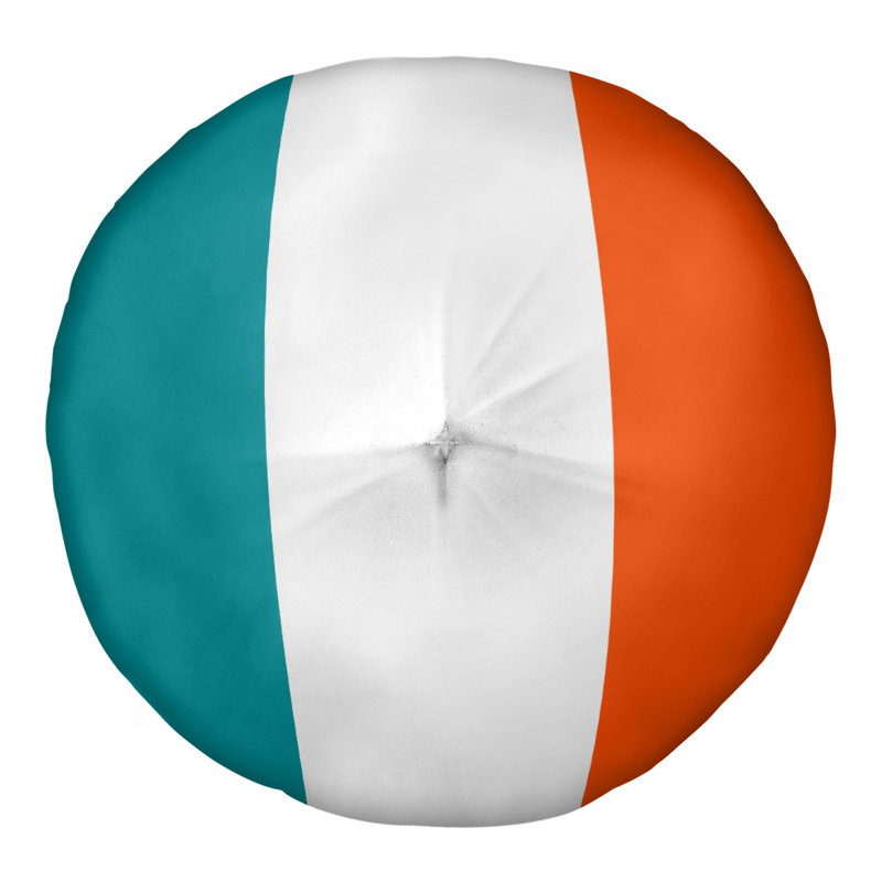  Coussin de sol touffeté, H 30 po x l 30 po, Accent blanc