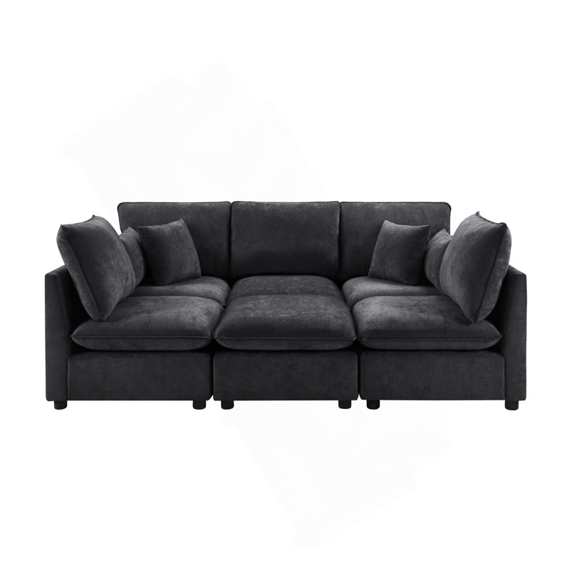 Canapé modulaire Modern, Noir