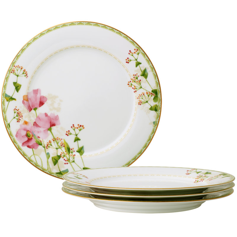 Noritake Poppy Place Dinner Plates, 10 1/2"