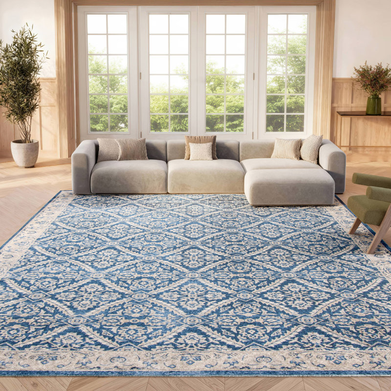 Llana Performance Geometric Rug, Rectangle 8' x 10'