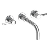 East Linear Wall Mount Bathroom Faucet