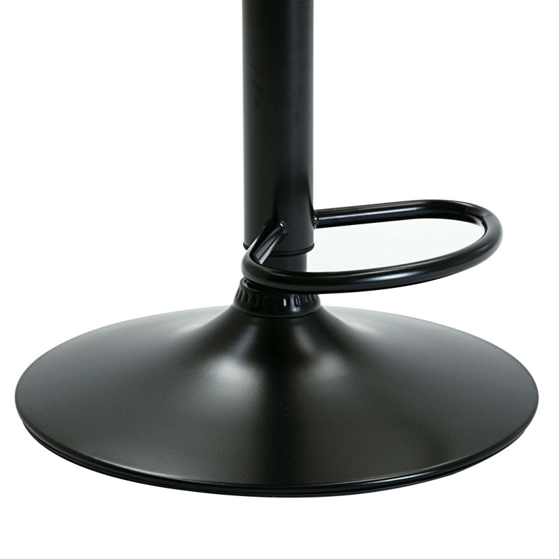Tabouret pivotant à hauteur réglable Kaceton, Noir