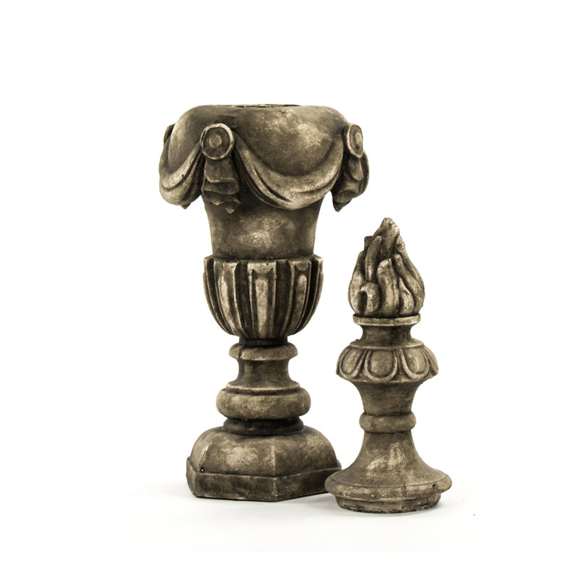 Finial Floor Vase, 32" H x 11" W x 11" D