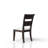 Preciado Upholstered Solid Wood Ladder Back Side Chairin Dark Brown/Cream