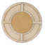 Wood/Cane Round Wall Mirror
