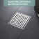 5.91'' Square Grid Shower Drain With Flange