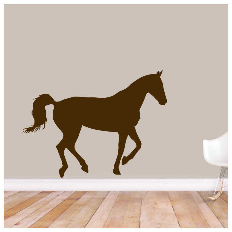 Décalcomanie murale cheval cheval, Brun