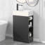 Meuble-lavabo 18,6 po avec lavabo, meuble-lavabo avec tablette à deux niveaux, orienté vers la gauche ou vers la droite-813825846