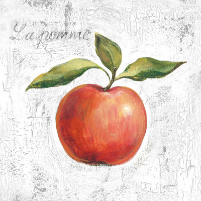 La Pomme sur fond blanc