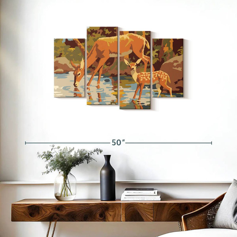 Cerf et fauve