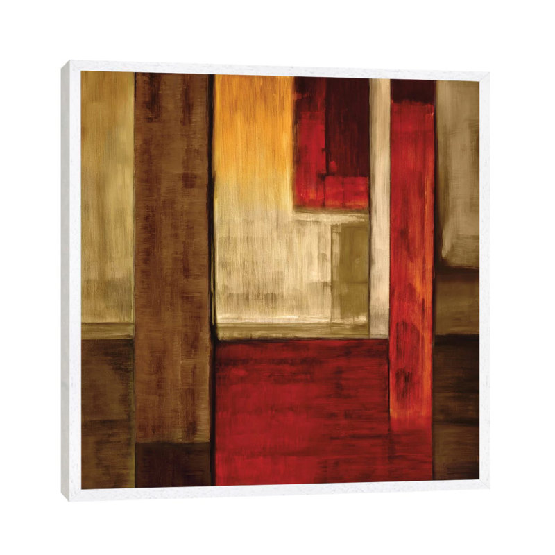 Crossover II 1 Piece Painting on Canvas, 93.98 cm H x 93.98 cm W, White Framed