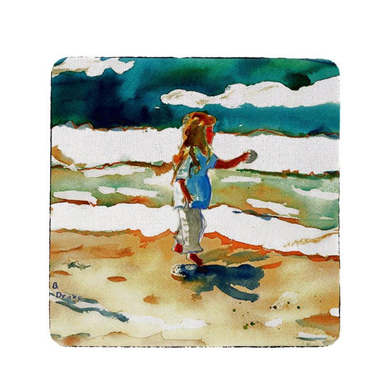 Sous-verre de plage fille Topher