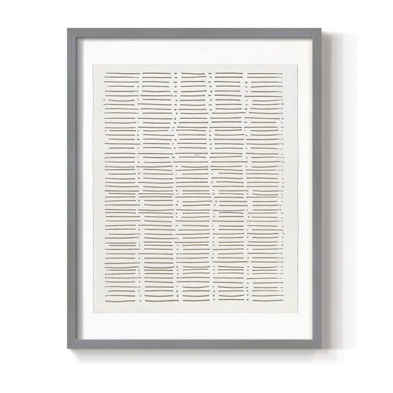 «Abstract CCXLII», reproduction encadrée - prête à être accrochée, H 10 po x l 8 po, Gris