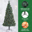 5.91' H Lighted Artificial Christmas Tree
