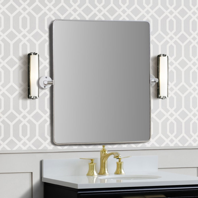 Hunsicker Metal Rectangle Mirror, Silver