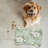 Rustic Sage Blooms - 1 Piece Bone Shape Feeding Mat