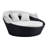 Ryde 60 " W Curved Patio Daybed with Cushions-15993621-15993618
