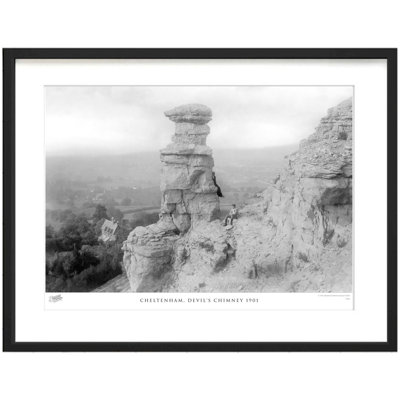 Cheltenham, Devil's Chimney 1901 by Francis Frith - Single Picture Frame Print